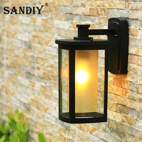 sandiya Applique murale extérieure imperméable led vintage pour allées patios