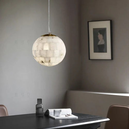 suspension en marbre naturel moderne pour décoration intérieure - vue 5 sur 6