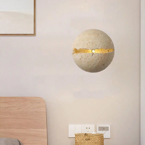 applique murale ronde créative en pierre pour hôtel bureau boutique