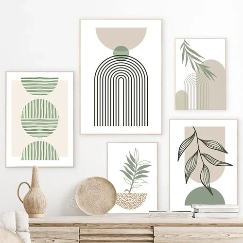 décoration murale géométrique abstraite style boho moderne - vue 3 sur 7