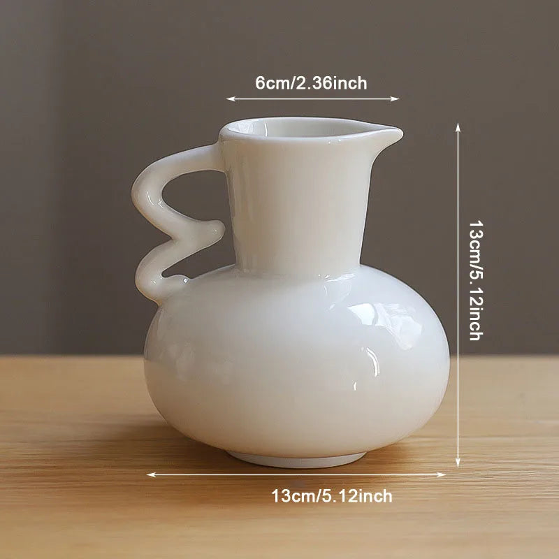 vase en céramique pour fleurs séchées style nordique décoratif - vue 7 sur 7