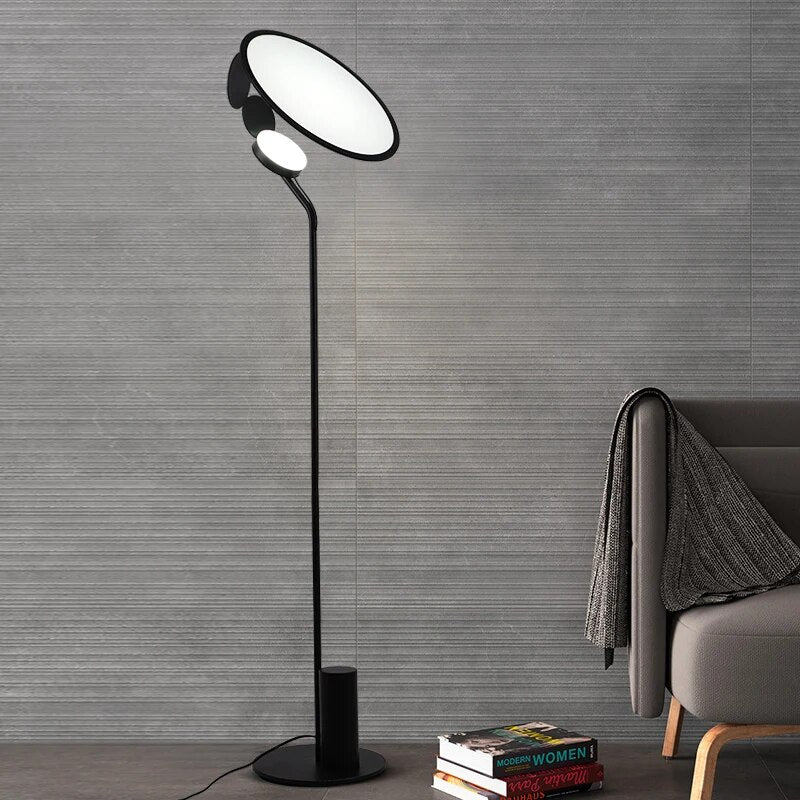 Lampadaire design noir en métal - vue 4 sur 4