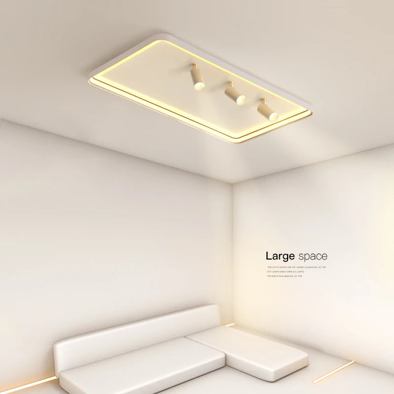 2023 New Modern LED Ceiling Lights For Living Room Bedroom Indoor Round Square Rectangle Lamp Surface Mounted Lighting AC85-260V - vue 5 sur 16