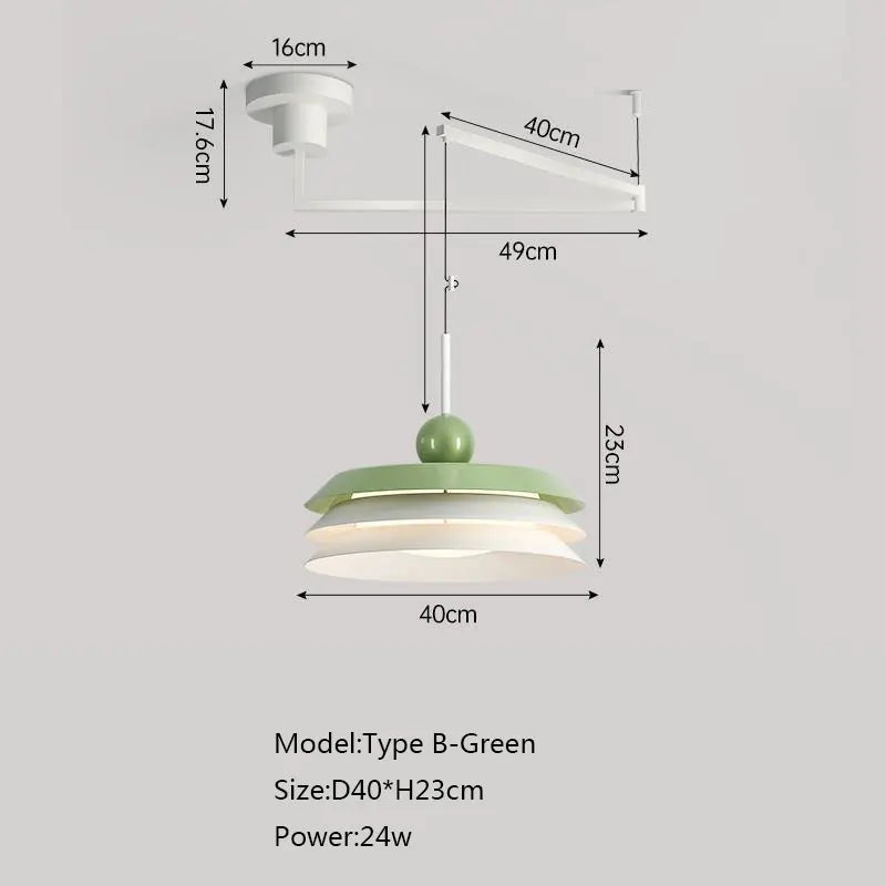 Suspension nordique led décoration maison éclairage intérieur - vue 8 sur 18