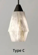 suspension moderne en marbre naturel pour décoration intérieure luxe