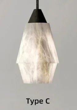 suspension moderne en marbre naturel pour décoration intérieure luxe
