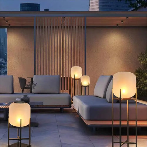 Lampe et lampadaire jardin solaire extérieur décoration imperméable de jardin de pelouse de Villa - vue 5 sur 9
