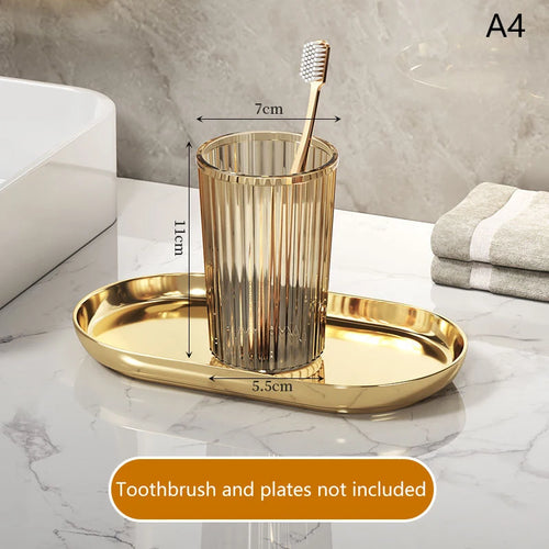 gobelet en acrylique pour brosse à dents accessoires de salle de bain - vue 11 sur 10