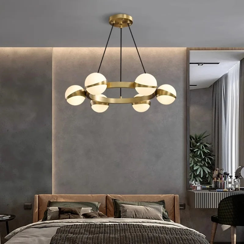 Lustre rond design led moderne