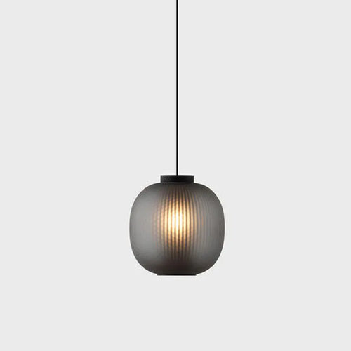 suspension en verre dépoli modernes nordiques led - vue 3 sur 10