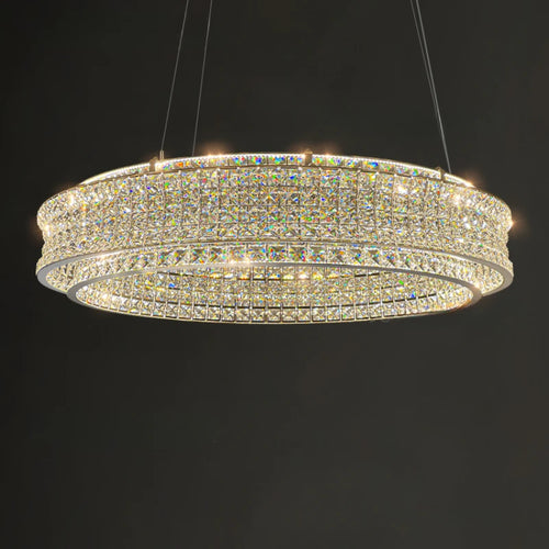 lustre de luxe en cristal pour restaurant bar et hôtel intérieur