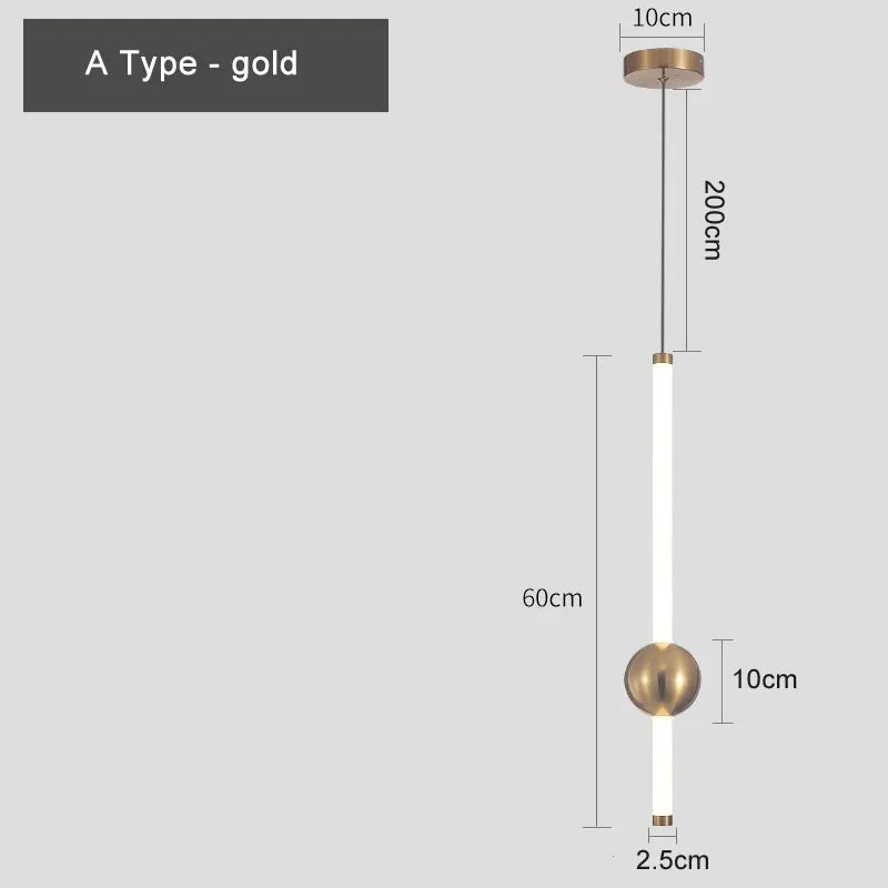 lampe suspendue led en aluminium acrylique design moderne - vue 10 sur 10