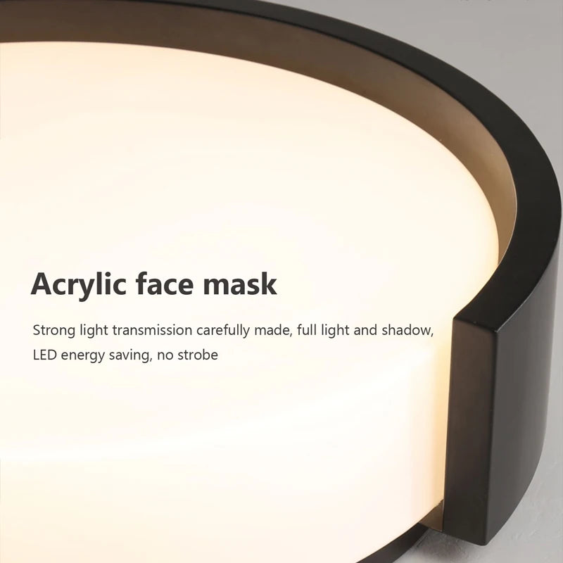 plafond moderne à leds simple décoratif lumière loft lampe ronde - vue 7 sur 10