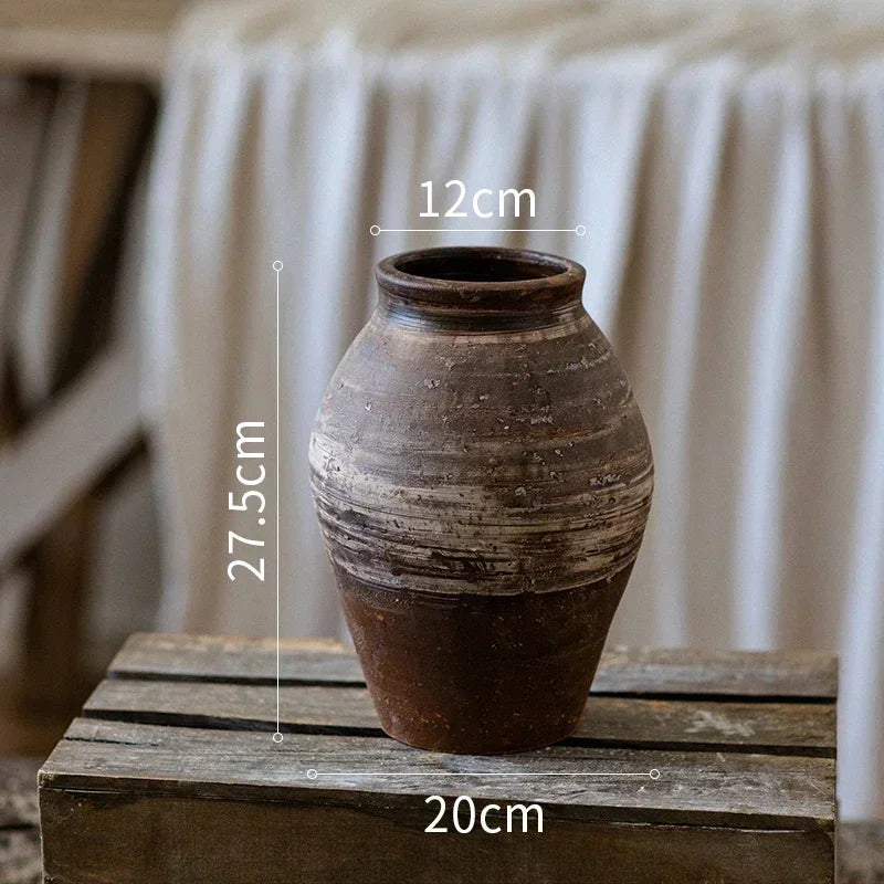 jardinières en poterie rustiques pour décoration intérieure et extérieure - vue 17 sur 25