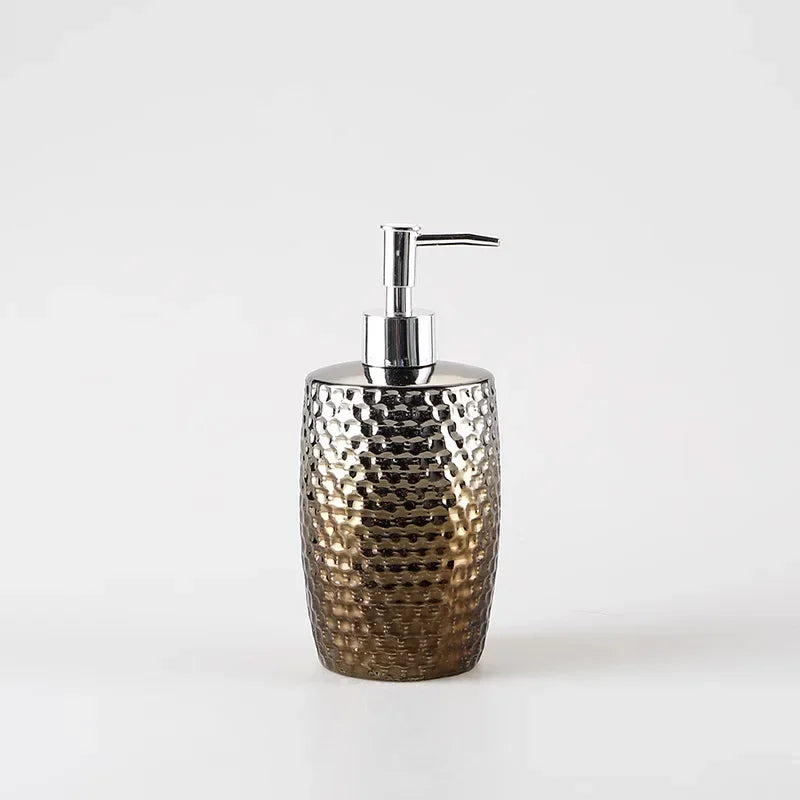 bouteille en céramique pour lotion et gel douche - vue 3 sur 12