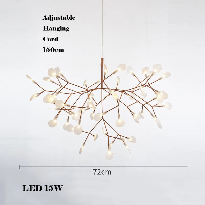 lustre LED créatif en acier inoxydable et acrylique pour décoration intérieure - vue 16 sur 18