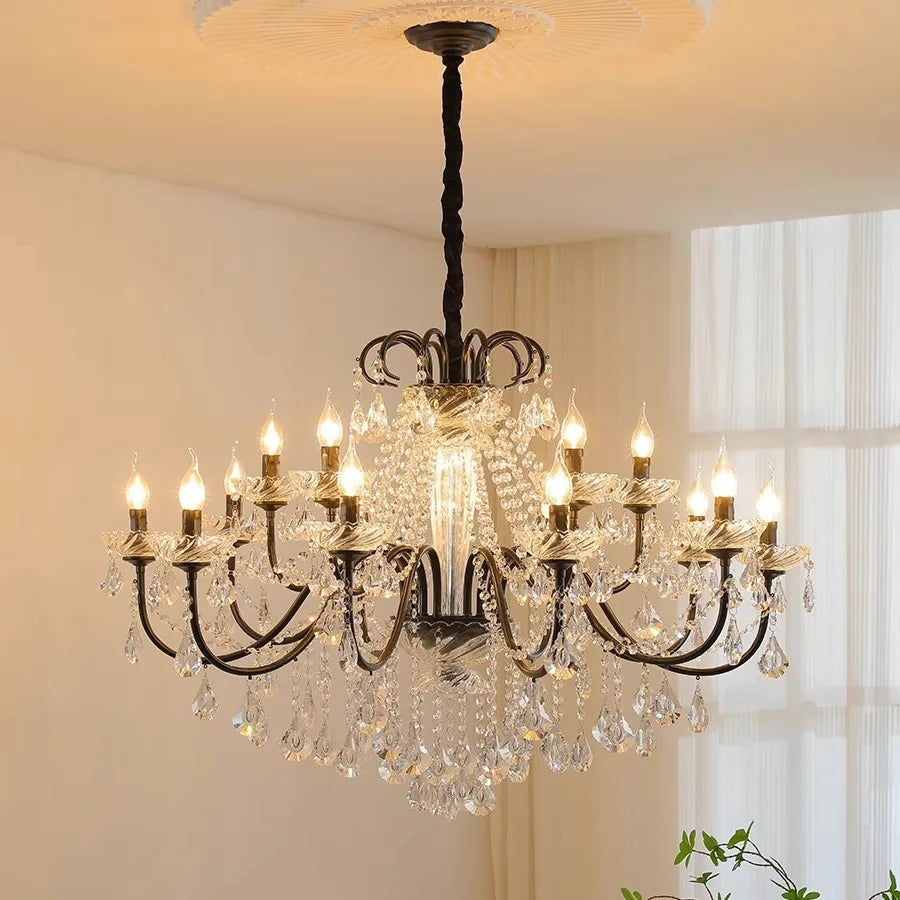 lustre moderne en cristal pour décoration intérieure élégante - vue 2 sur 11