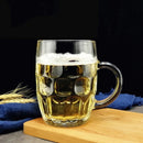 Verre à bière avec anse style chope classique