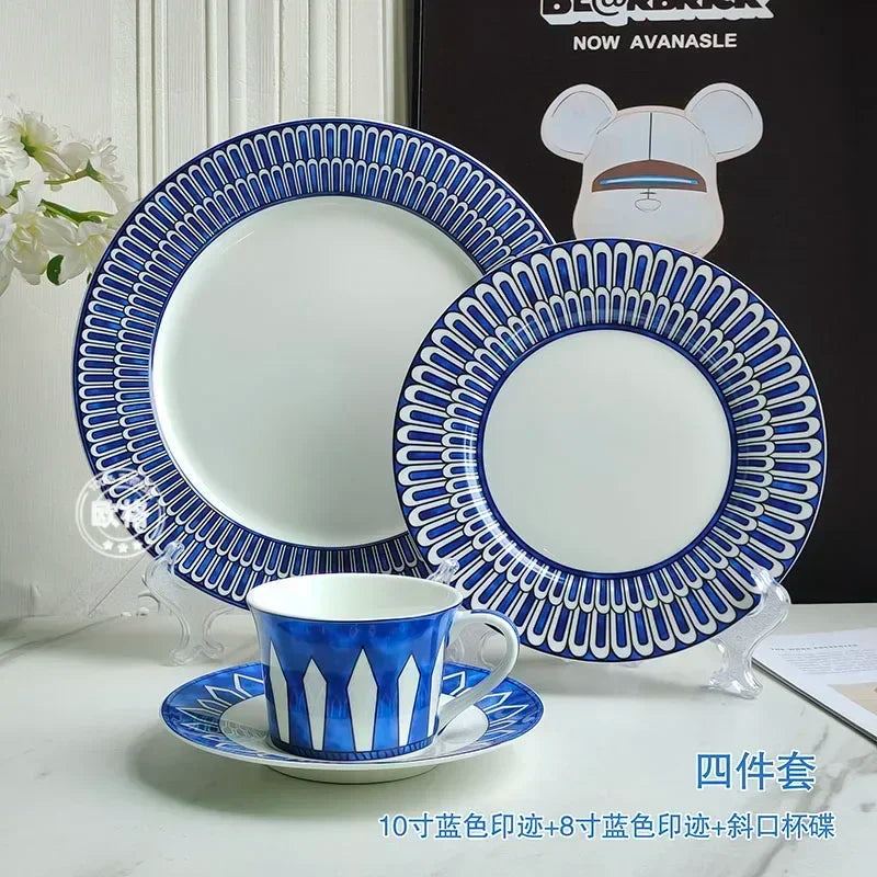 assiette europeenne luxueuse motif sceau pour teatime dimsum