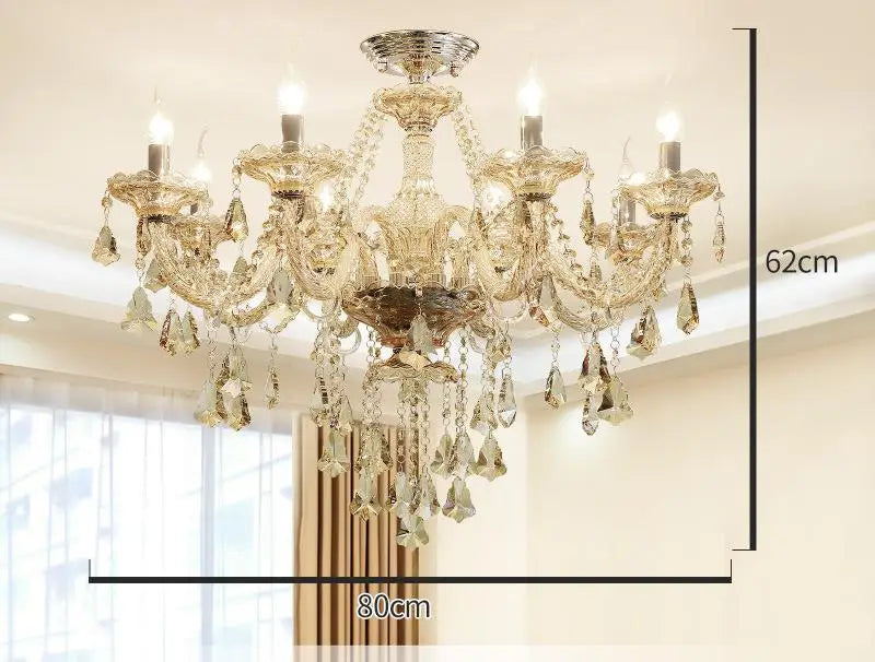 lustre en cristal moderne pour décoration intérieure élégante - vue 12 sur 15
