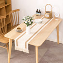 Chemin de table style campagne motif carreaux tissé