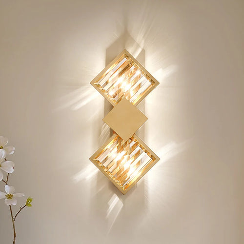 FKL moderne cristal applique salon TV fond mur chambre chevet allée décoration lumière luxe applique