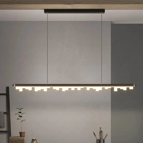 Suspension design longue à LED