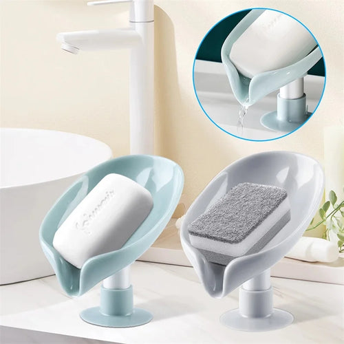 porte-savon design feuille pour salle de bain et douche - vue 3 sur 8