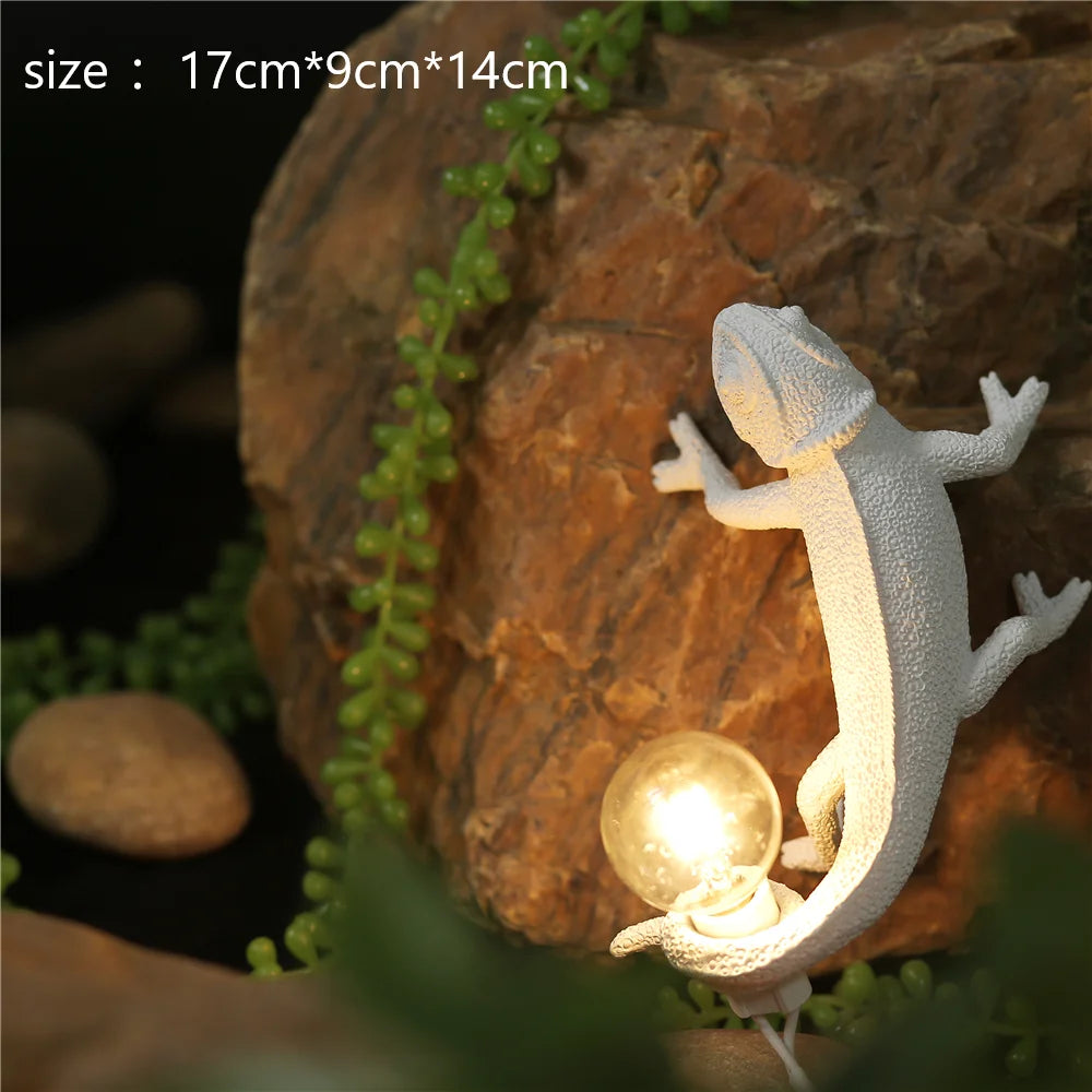 veilleuse lézard nordique lampe décorative moderne à LED - vue 11 sur 11
