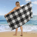 serviette de plage carreaux legere anti sable rapide