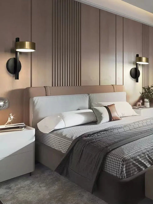 Nordic Creative Bedroom, Bedside Lamp Wall Lamp Personalized and Simple Hallway Entrance Wall Lamp Modern and Simple Living Room - vue 3 sur 7