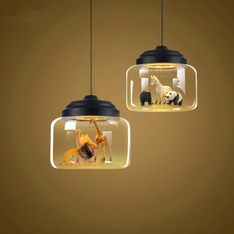 suspension en verre animaux dessin animé pour décoration intérieure - vue 10 sur 10