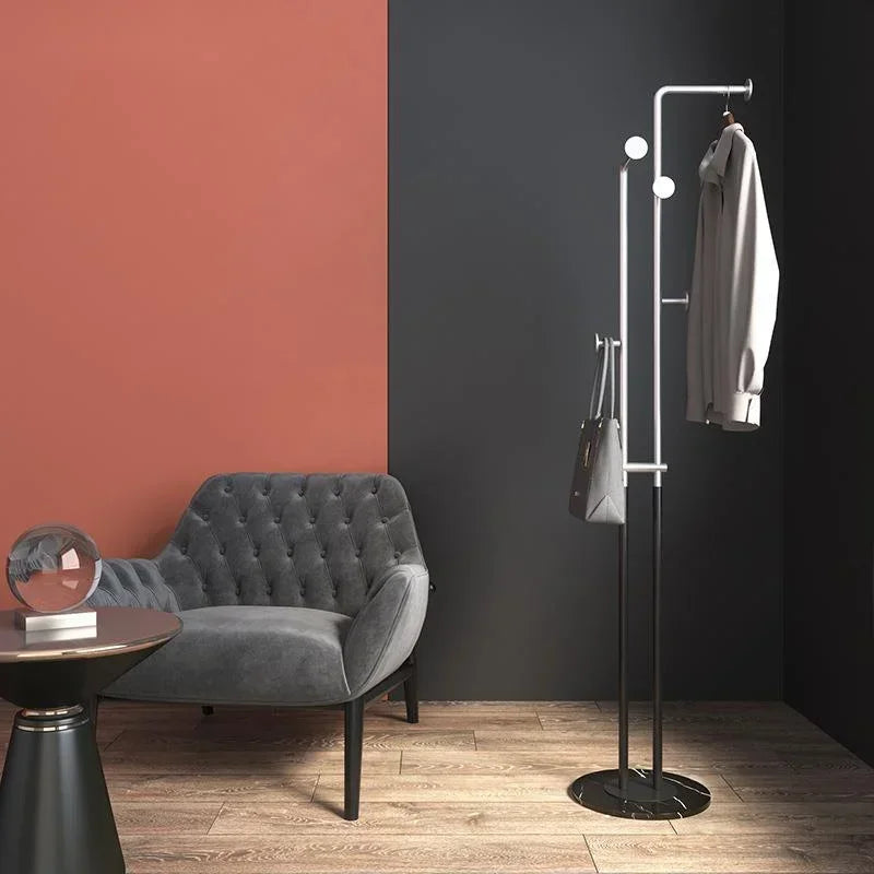 porte-manteau double tube style nordique pour intérieur et extérieur - vue 4 sur 8