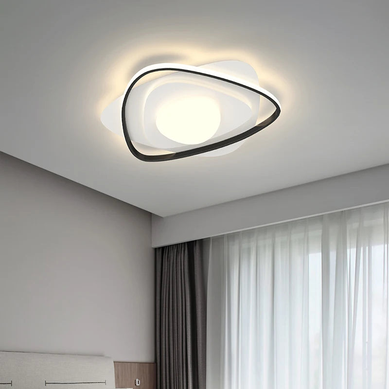 lustre led moderne nordique simple pour éclairage chaud - vue 4 sur 20