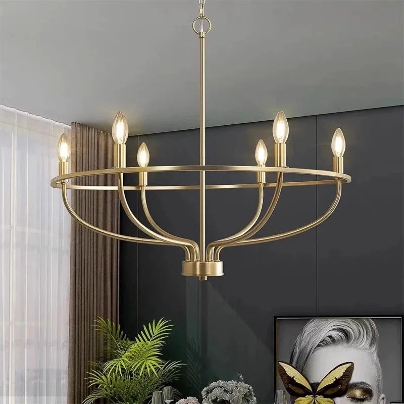 lustre rétro en fer à plusieurs têtes style industriel et loft