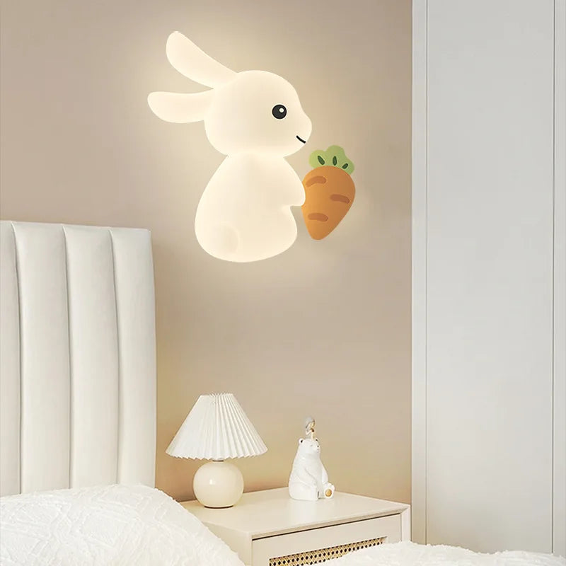applique murale lapin mignon pour chambre d'enfant créative et ludique - vue 3 sur 9