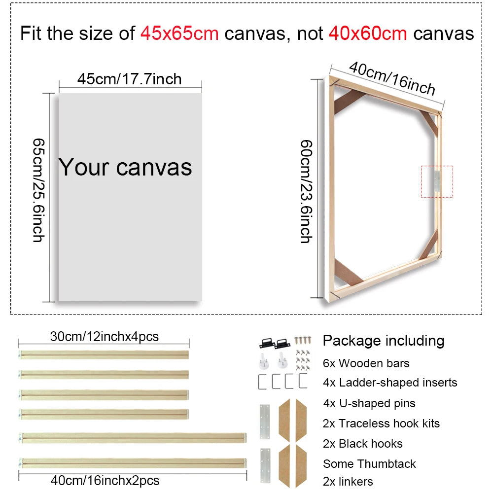 cadre mural en bois pour toiles et peintures décoratives - vue 13 sur 30