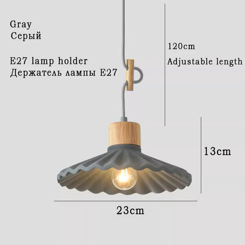 suspension moderne style nordique luminaire coloré macaron - vue 12 sur 11