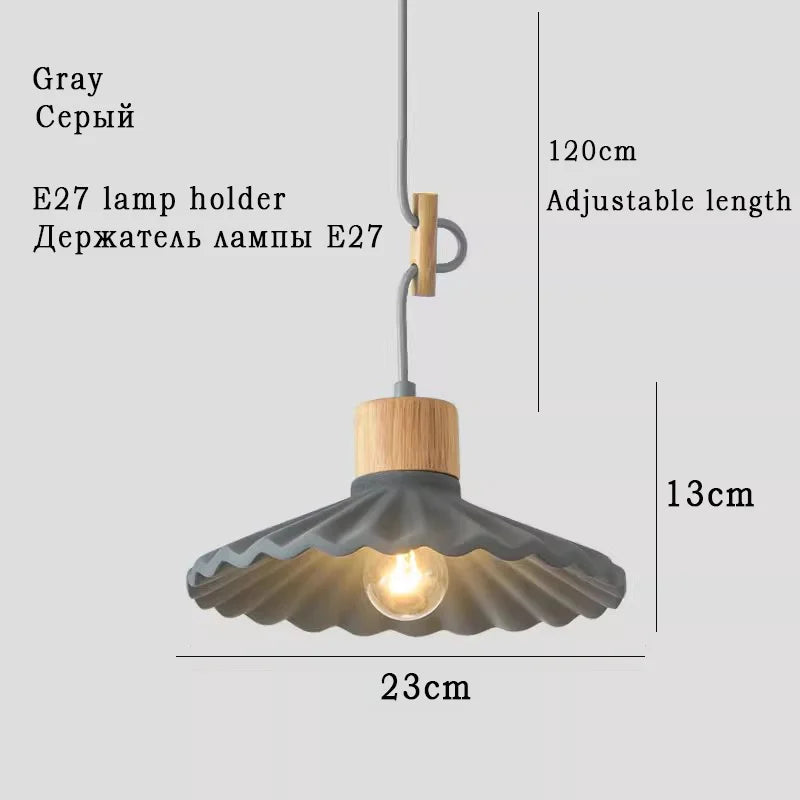suspension moderne style nordique luminaire coloré macaron - vue 11 sur 11