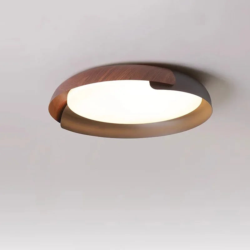 Plafonnier LED en forme de bois au design nordique moderne