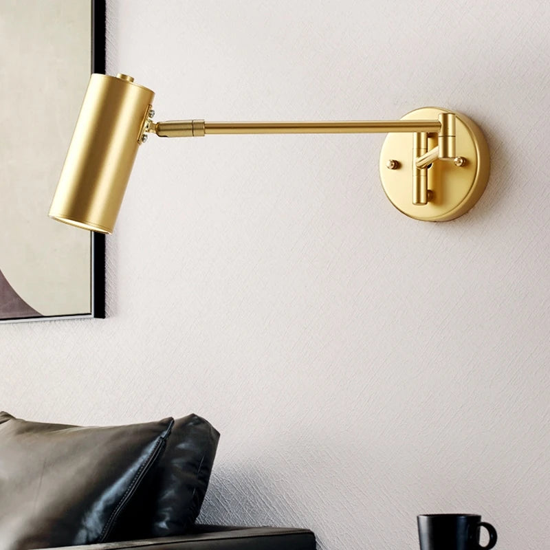 applique murale led moderne en fer pour lecture et décoration - vue 3 sur 10