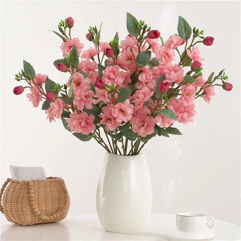 bouquet de roses artificielles en soie pour décoration intérieure - vue 3 sur 11
