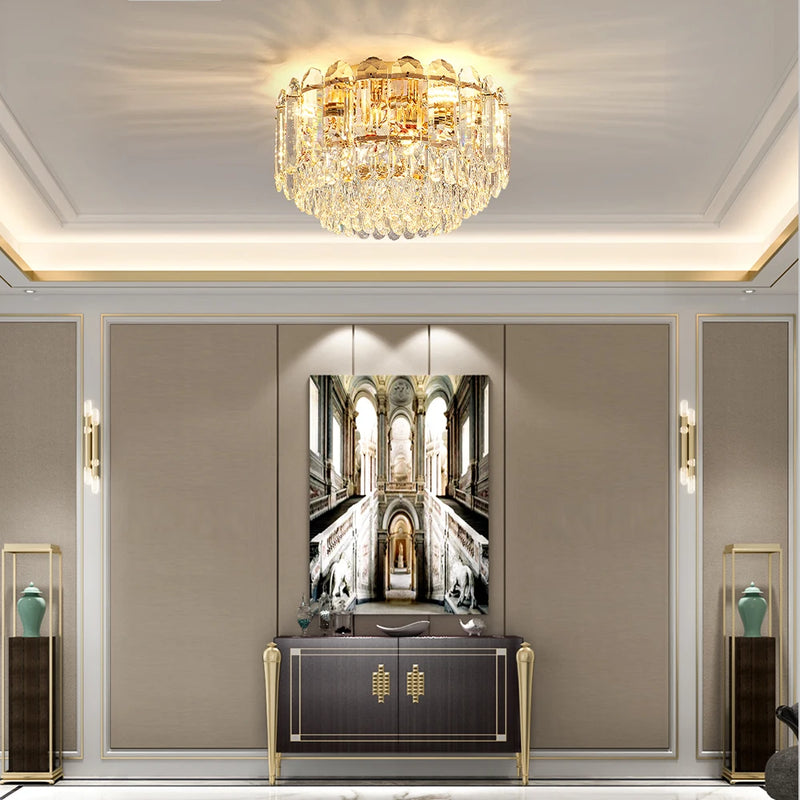 plafonnier led en cristal de luxe éclairage post-moderne nouvelle collection 2024