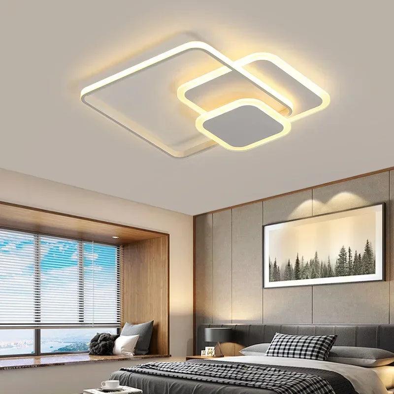 lustre moderne à leds pour décoration intérieure lumineuse - vue 5 sur 10