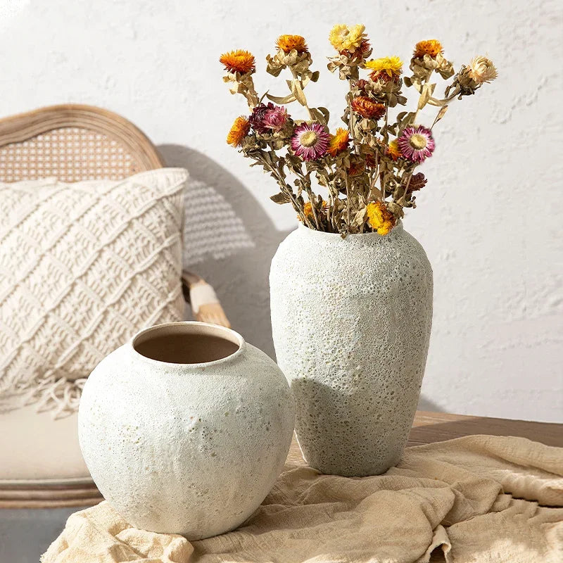 vase en céramique chinois pour décoration et arrangement floral - vue 2 sur 7