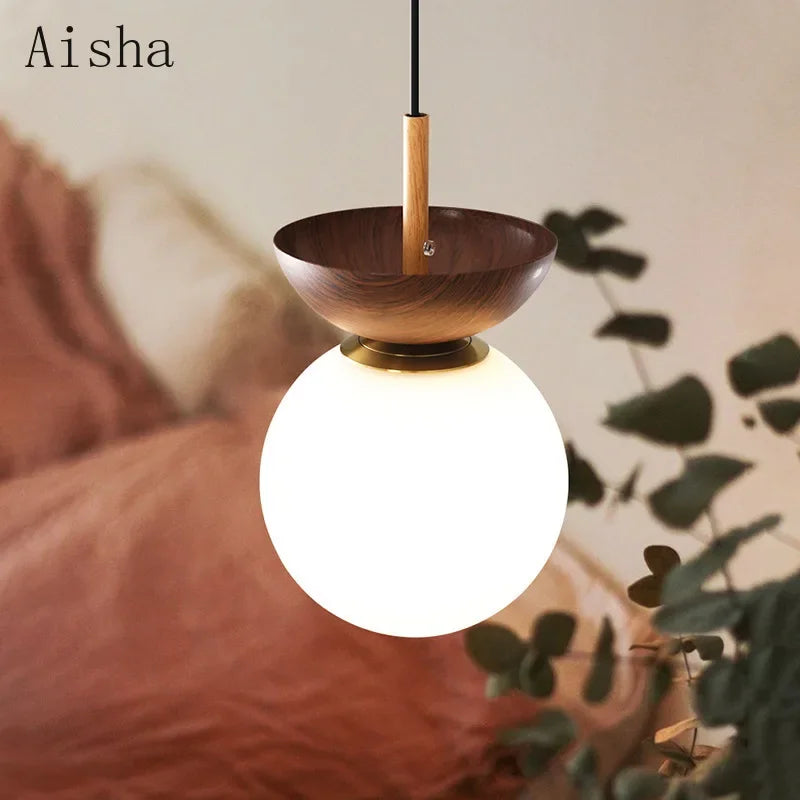 suspension rétro en forme de bûche style nordique décoratif intérieur - vue 4 sur 10