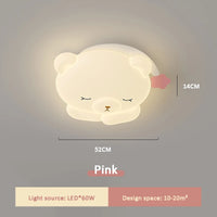 Mignon bonnet de nuit ours lampe chambre d'enfants plafonniers romantique chaud chambre de bébé garçon fille chambre plafonniers dessin animé chambre décor