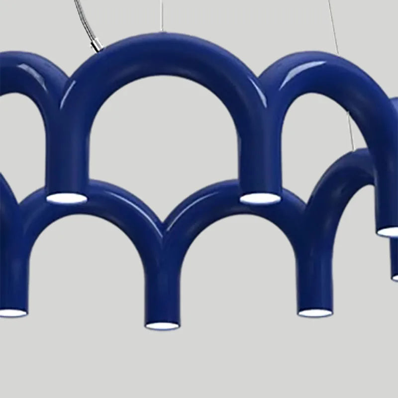 plafonnier led suspendu en métal style moderne avec cordon réglable