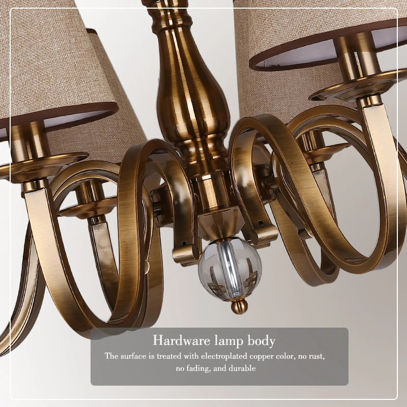 lustre de luxe classique suspension éclairage décorations luminaires de plafond - vue 6 sur 15