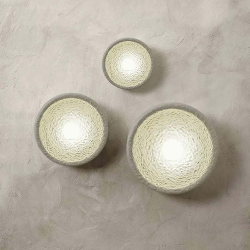 Wabi Sabi – applique murale LED Vintage en résine et verre - vue 3 sur 9